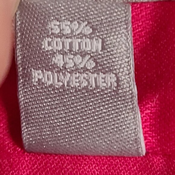 Van Heusen Men's Dress Shirt Fitted Lux Sateen Button Down Collar Hot Pink 15.5 - Picture 8 of 12